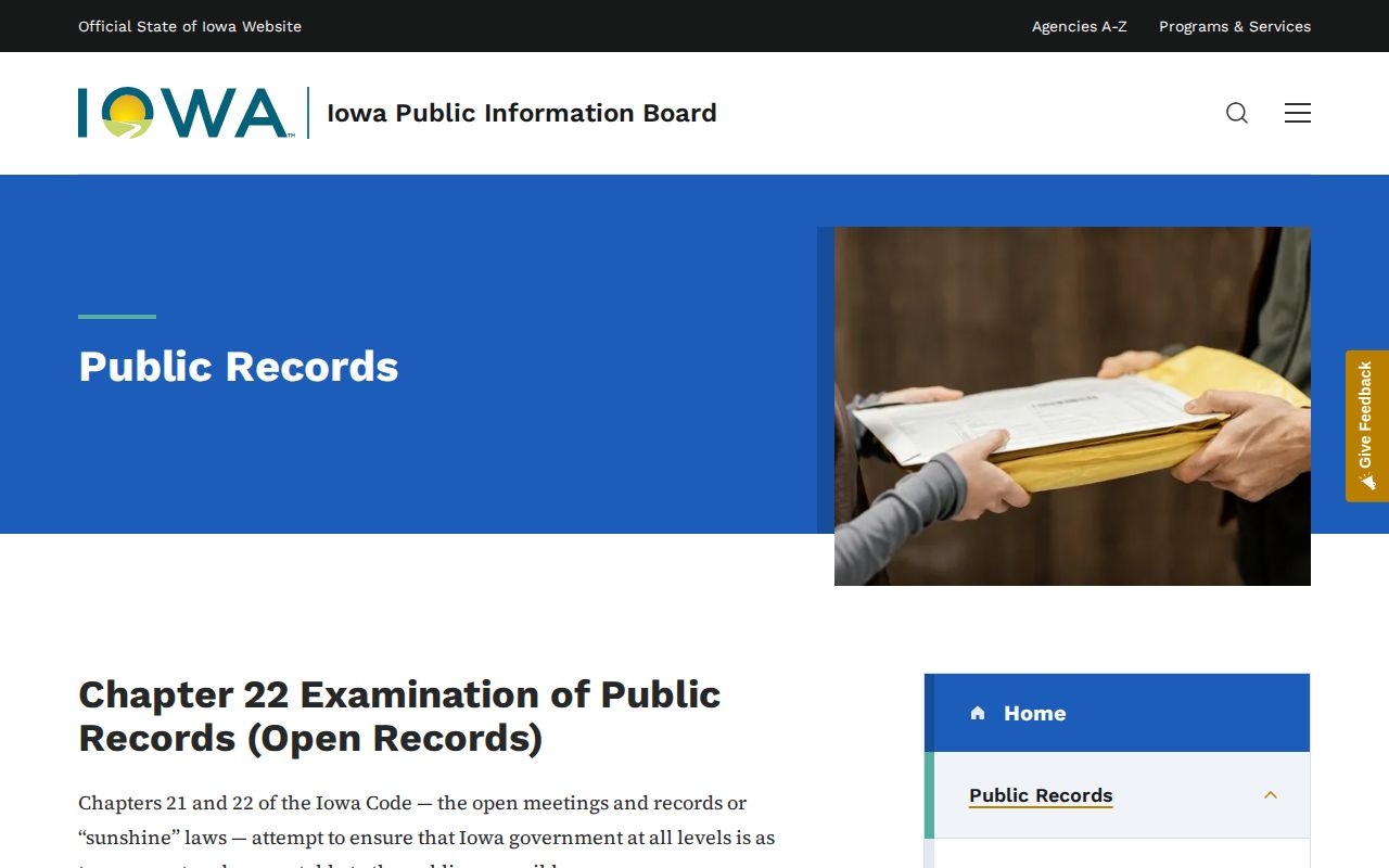 Iowa request guidance for Clay County arrest records